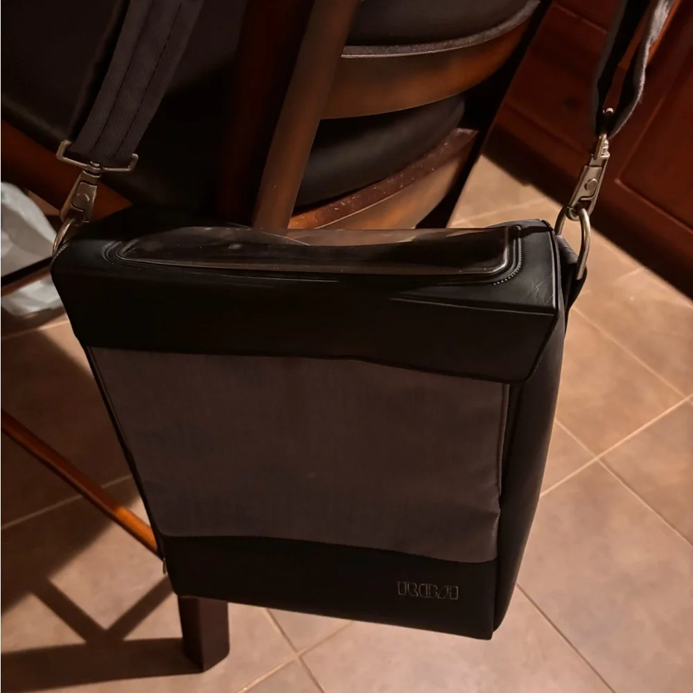 vintage RCA video camera bag with a shoulder strap made in the USA.